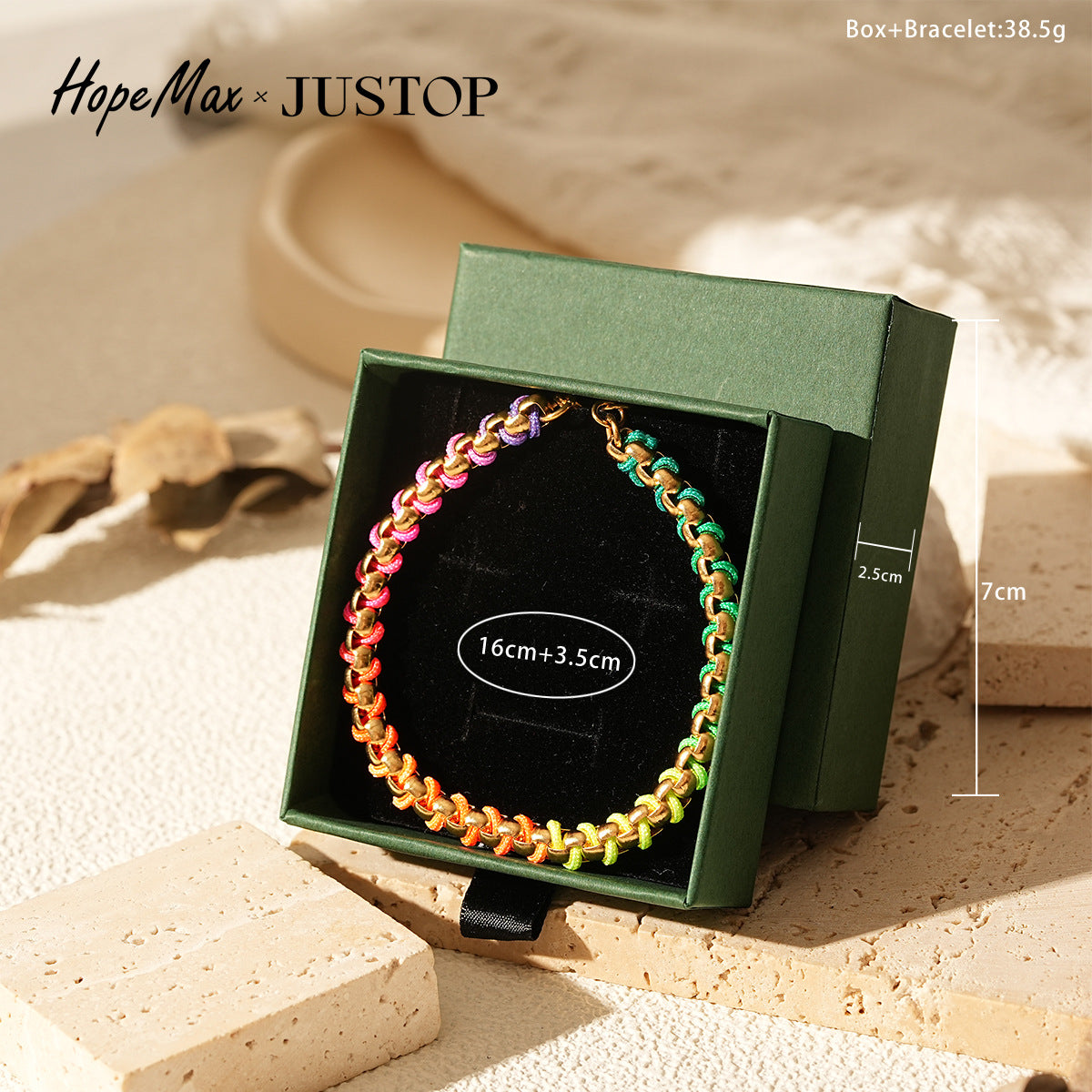 Handmade braided rope bracelet with pearl beads – styling view 16