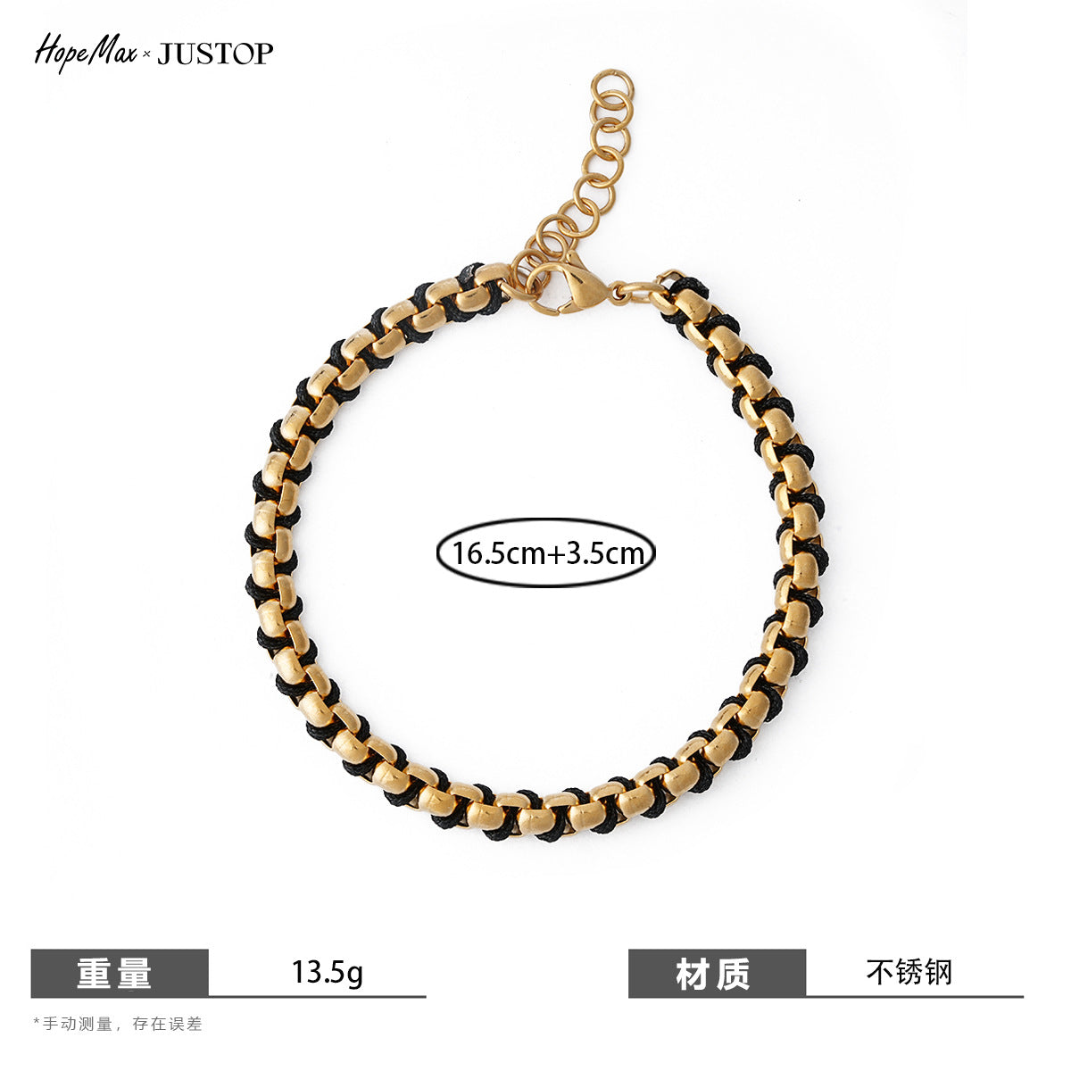 Handmade braided rope bracelet with pearl beads – styling view 13