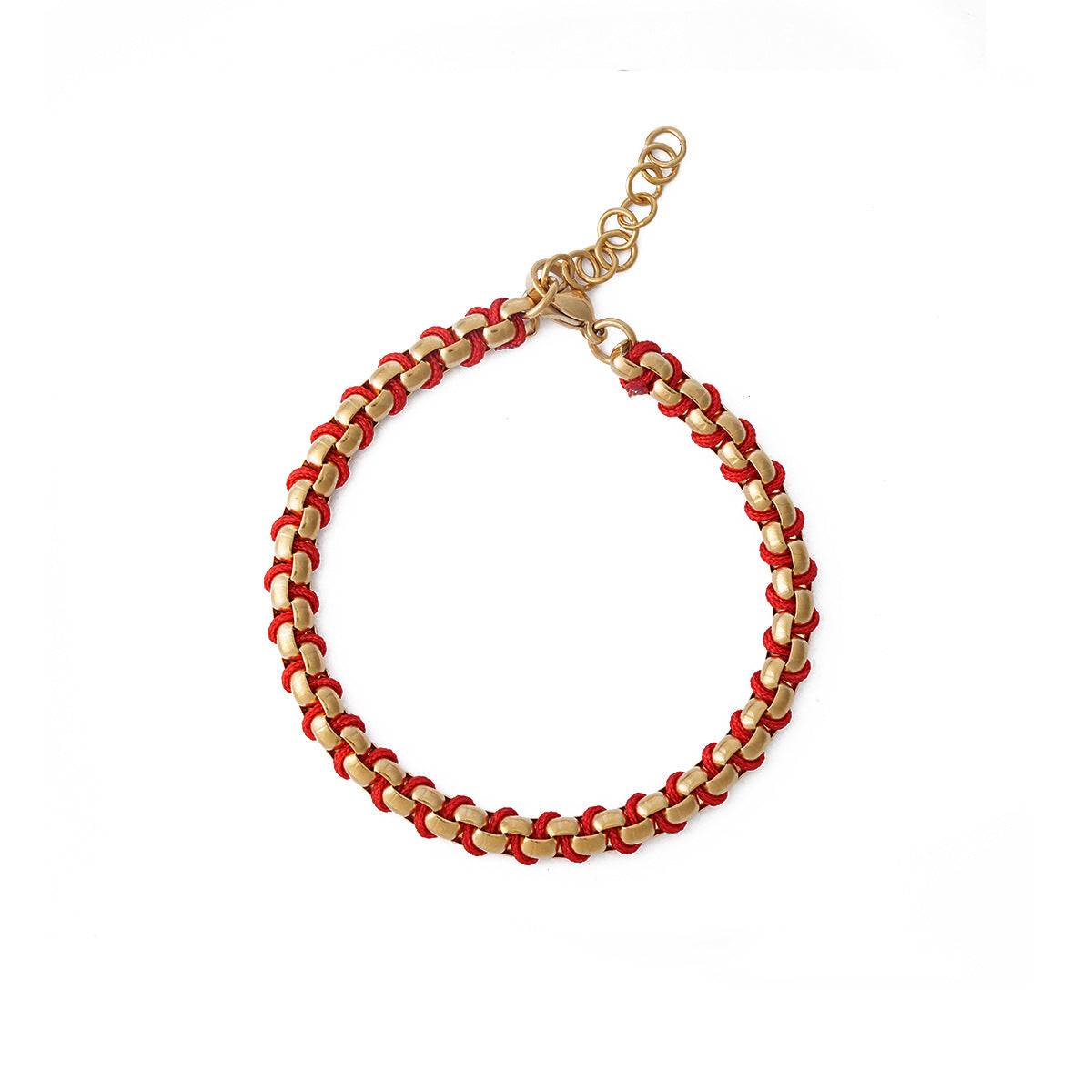 Handmade braided rope bracelet with pearl beads – Navy Blue