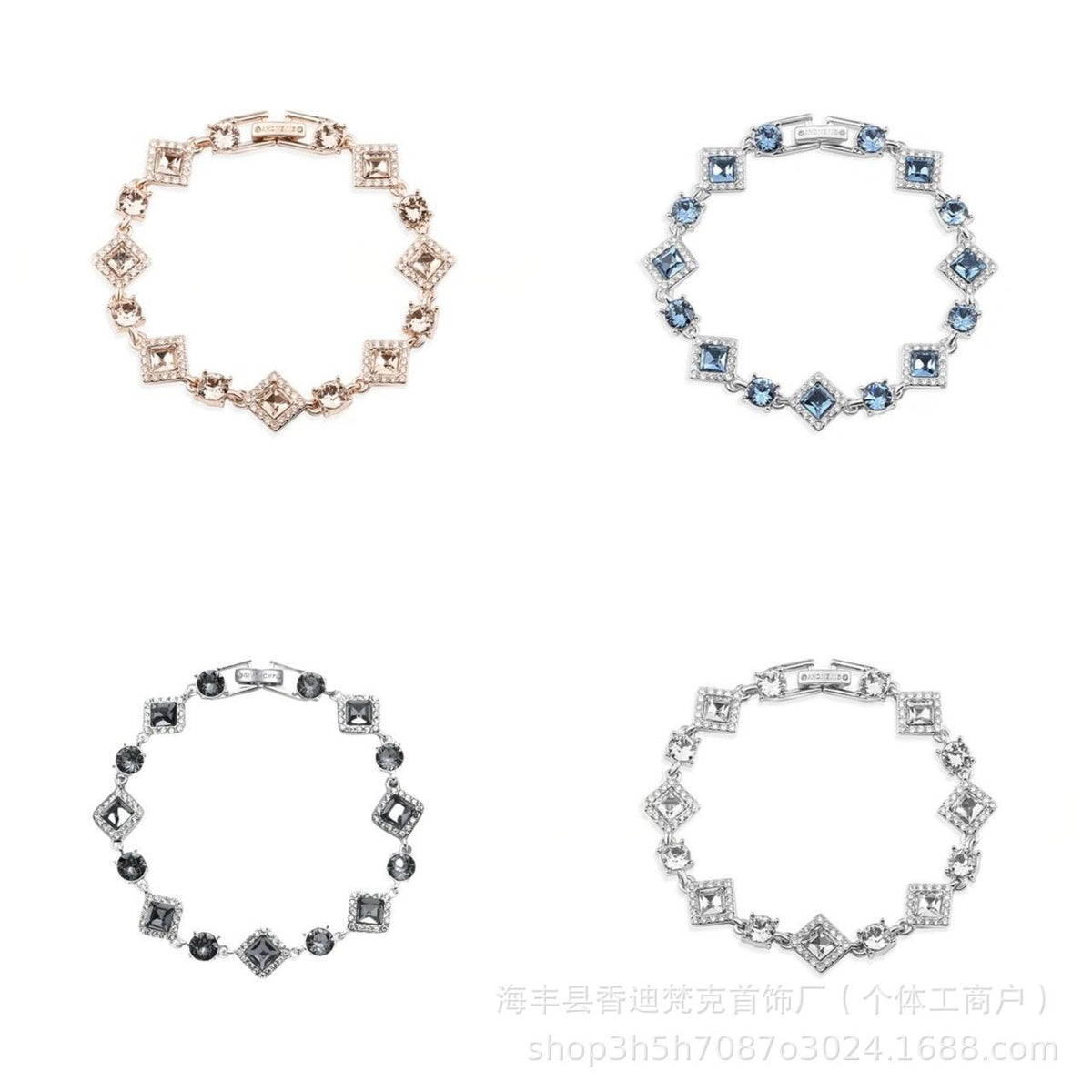 Cubic zirconia tennis bracelet – styling view 40