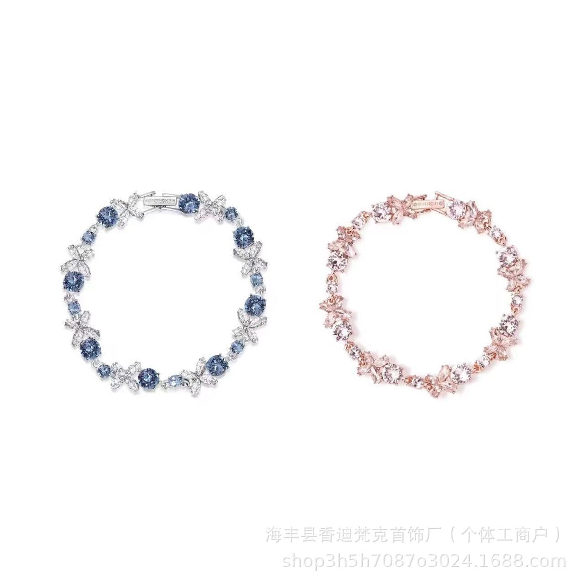 Cubic zirconia tennis bracelet – styling view 45