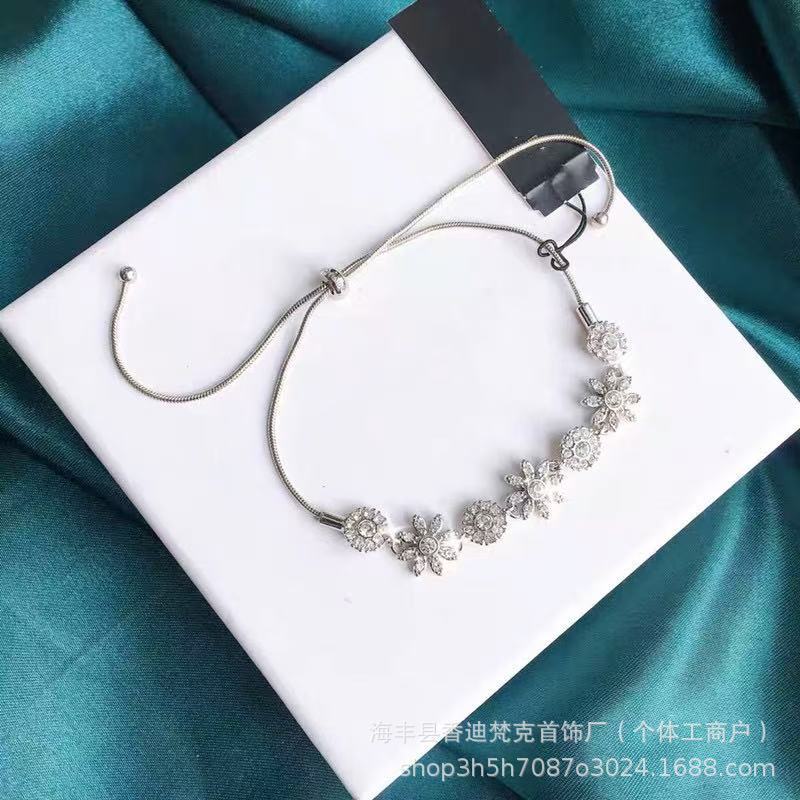 Cubic zirconia tennis bracelet – Silver / Sunflower