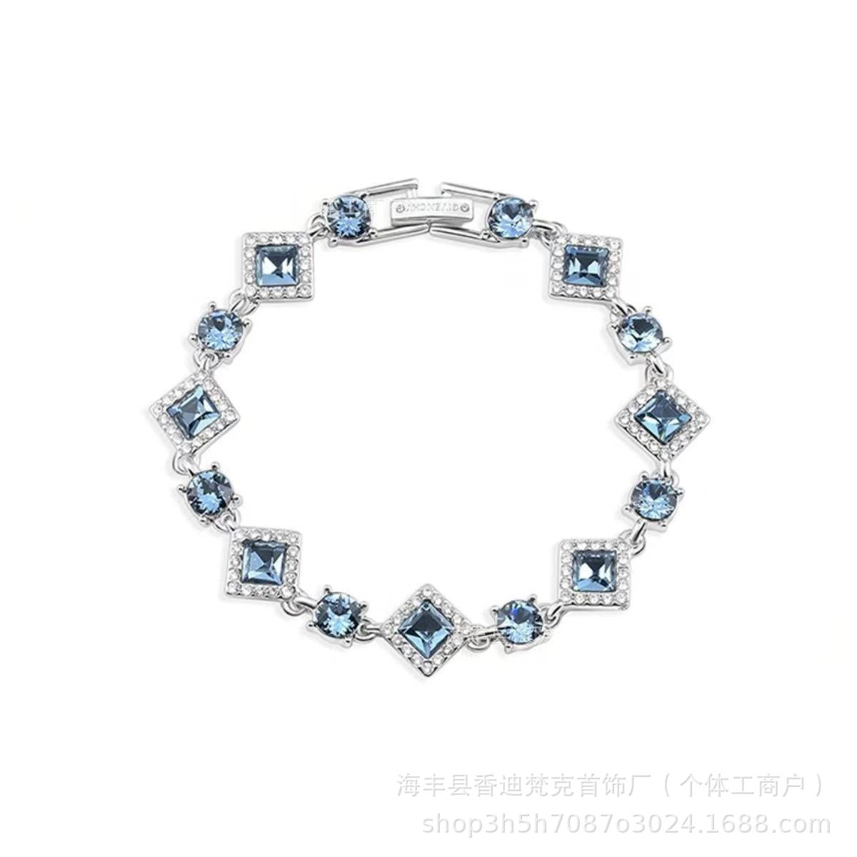 Cubic zirconia tennis bracelet – Rose Gold / Starry Sky