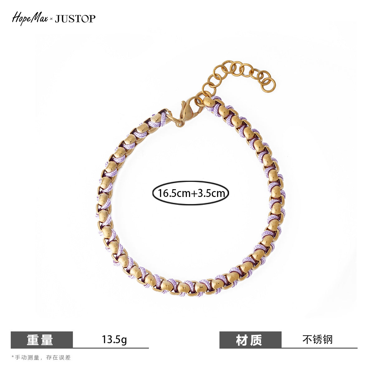Handmade braided rope bracelet with pearl beads – Black