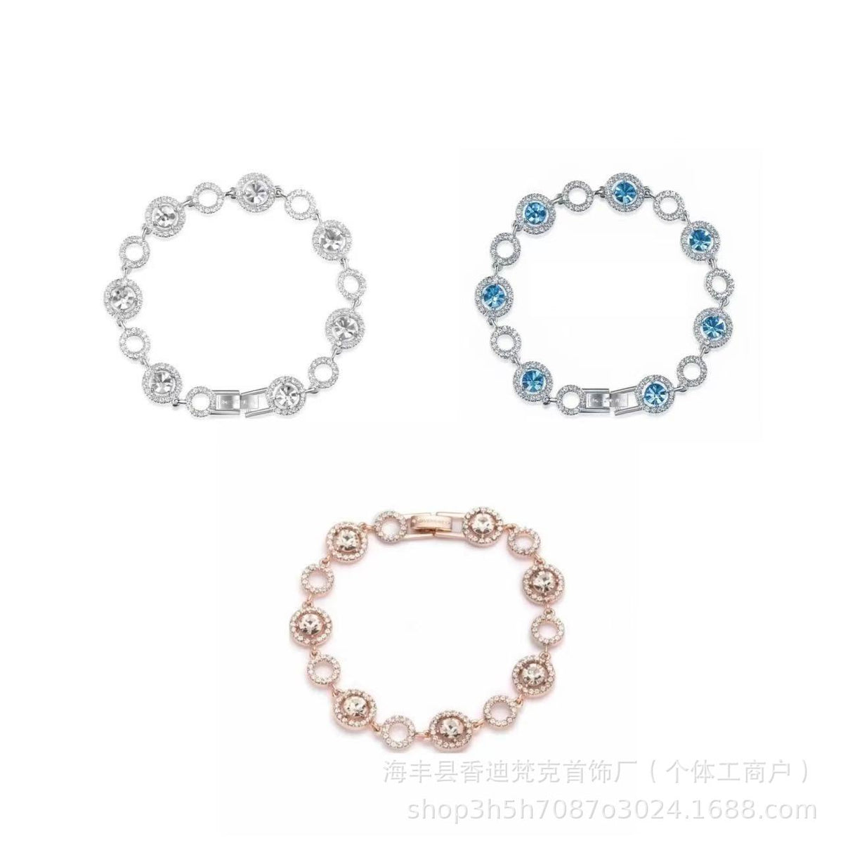 Cubic zirconia tennis bracelet – styling view 44