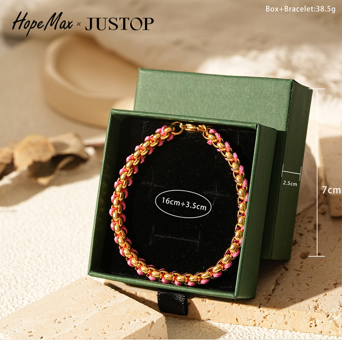 Handmade braided rope bracelet with pearl beads – Multicolor